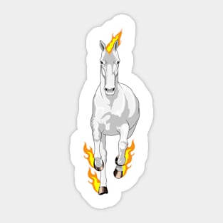 Horse in Flame Sticker